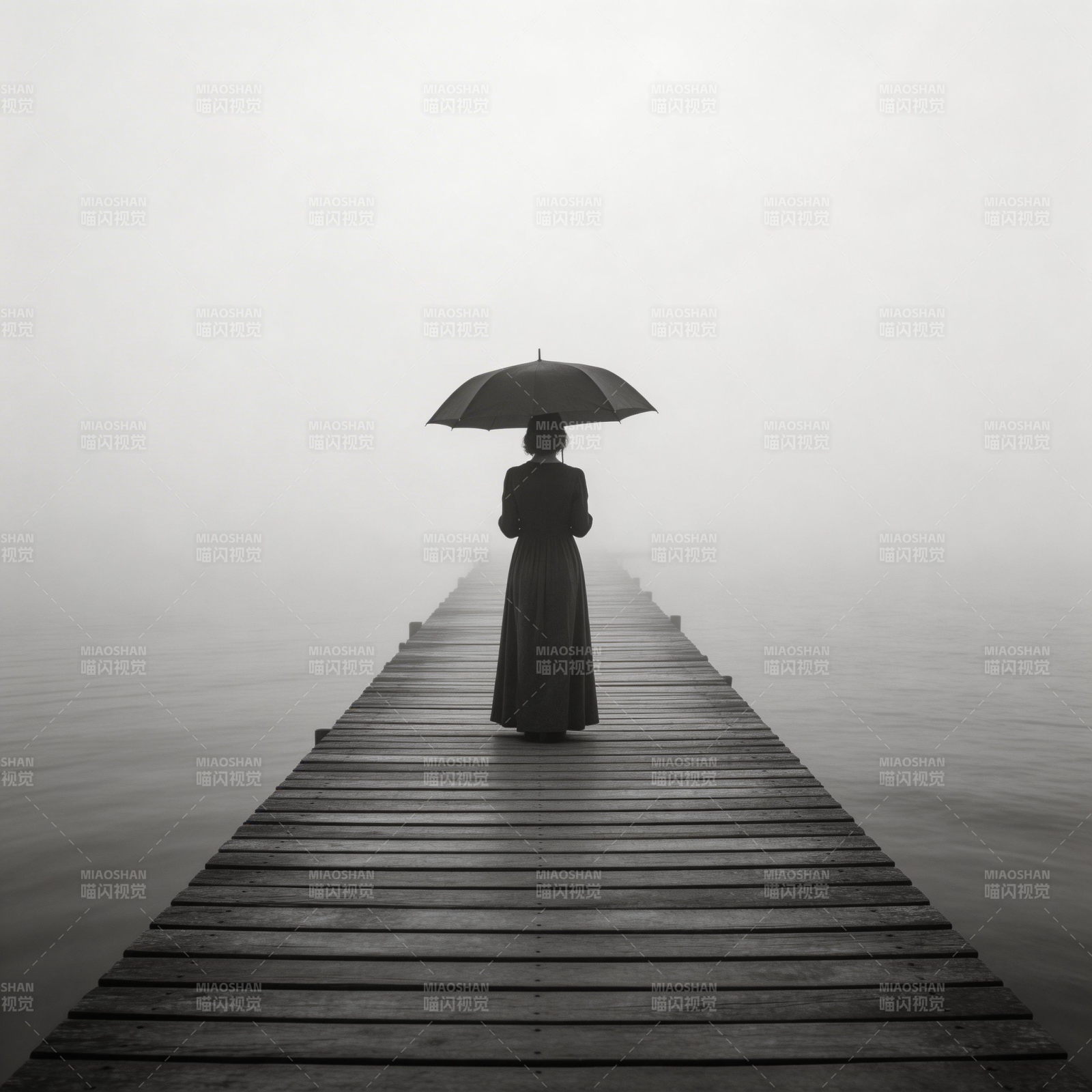 雾中独行图片