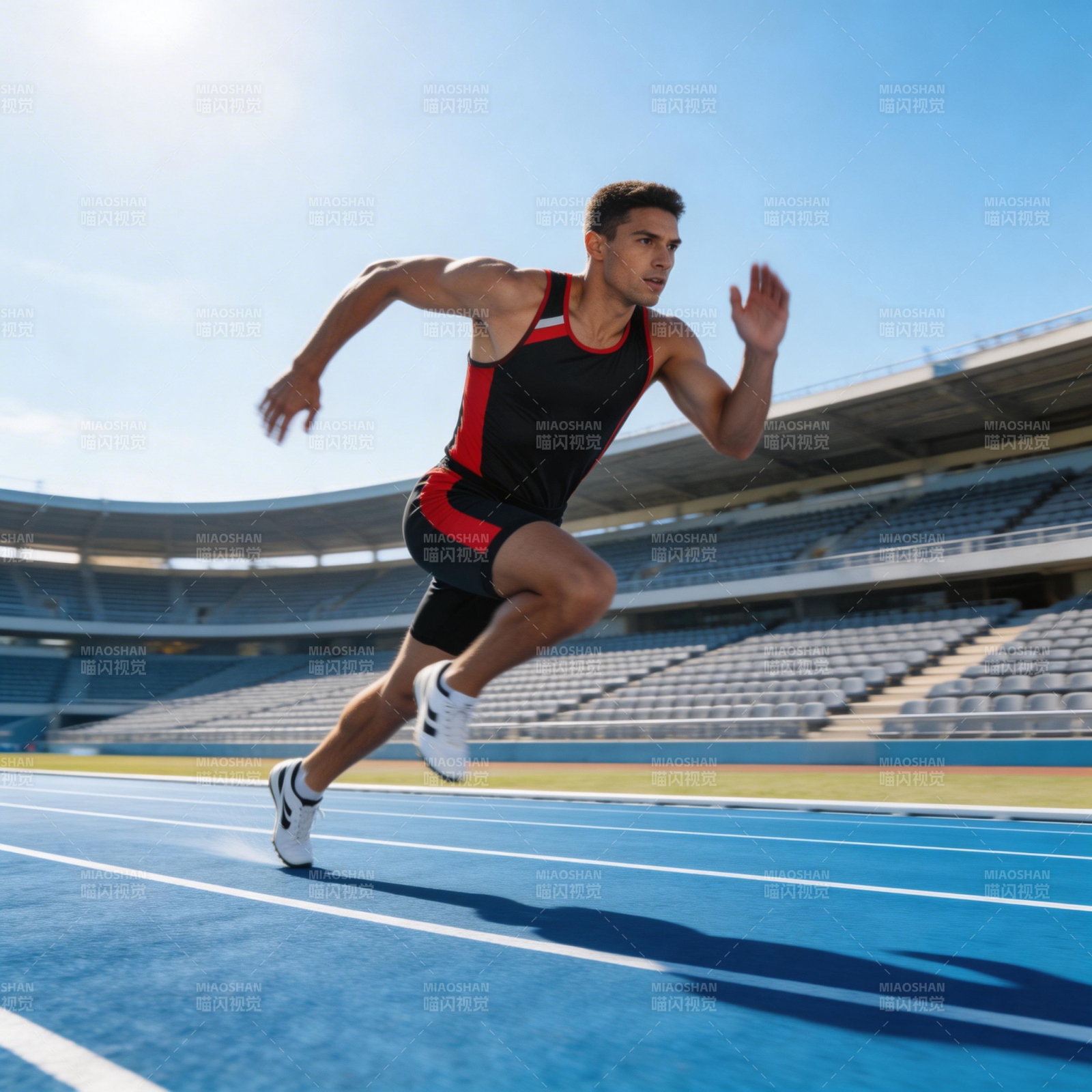 赛道上的冲刺瞬间图片