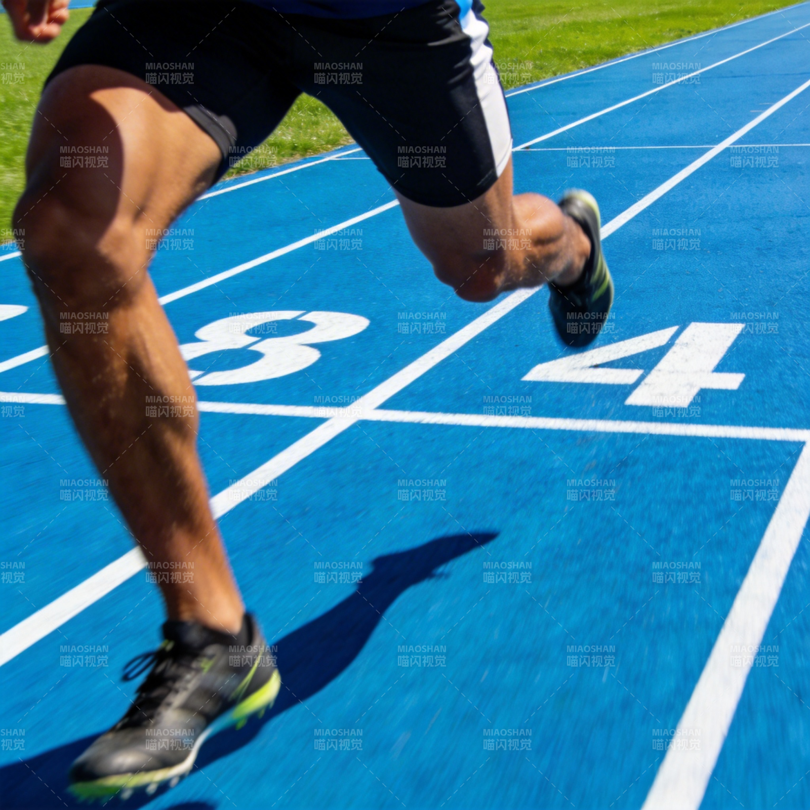 赛道上的冲刺瞬间图片
