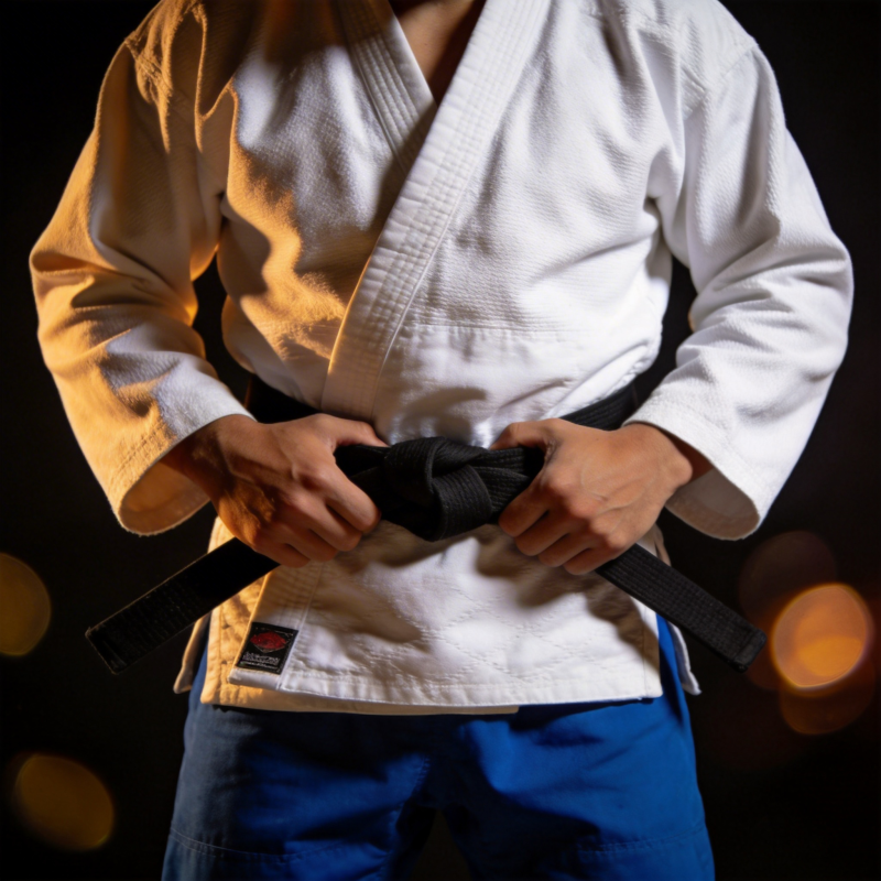 武术家系黑带图片