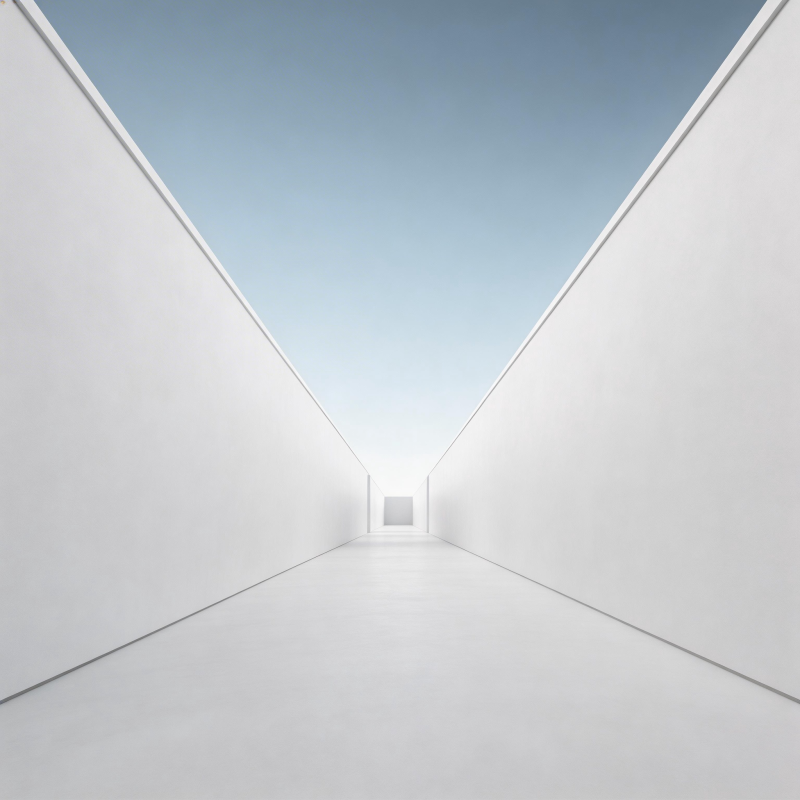 极简长廊尽头光图片