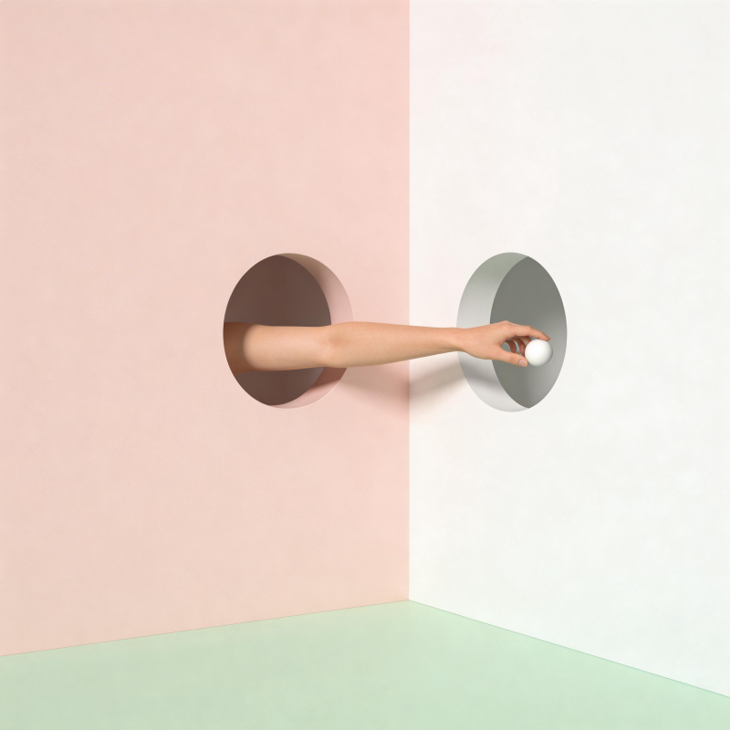 手穿墙递球图片