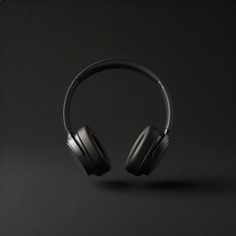 黑色无线耳机图片