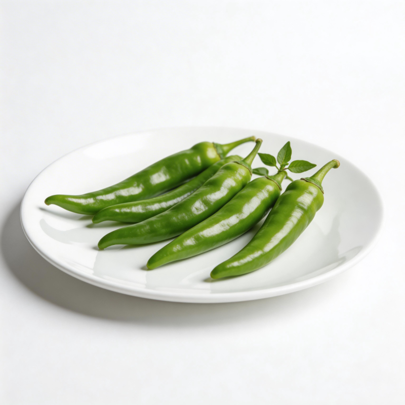 青椒盘中静置图片