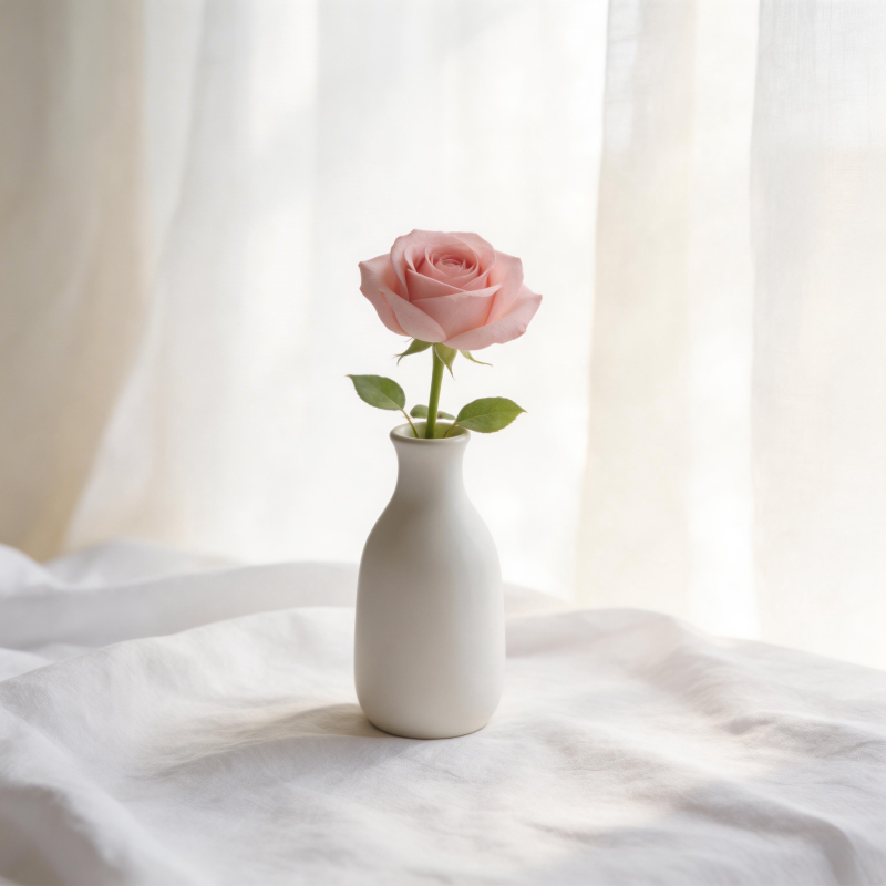 粉玫瑰静谧之美图片