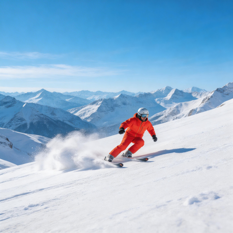 雪山疾驰 尽享滑雪快感图片