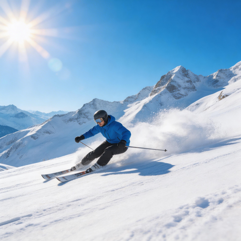 雪峰疾驰 尽享滑雪快感图片