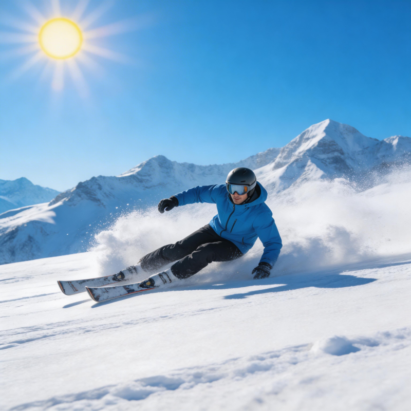 雪地疾驰 畅享冬日图片