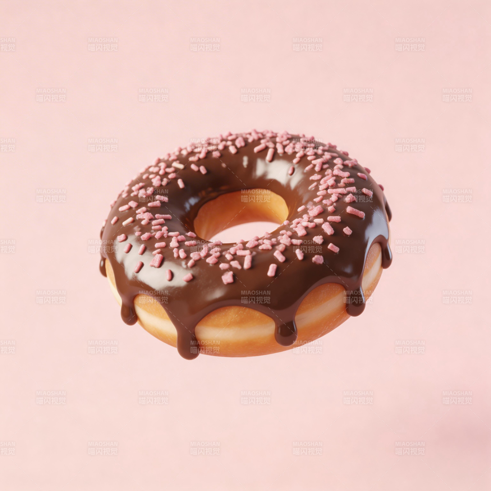 巧克力甜甜圈图片