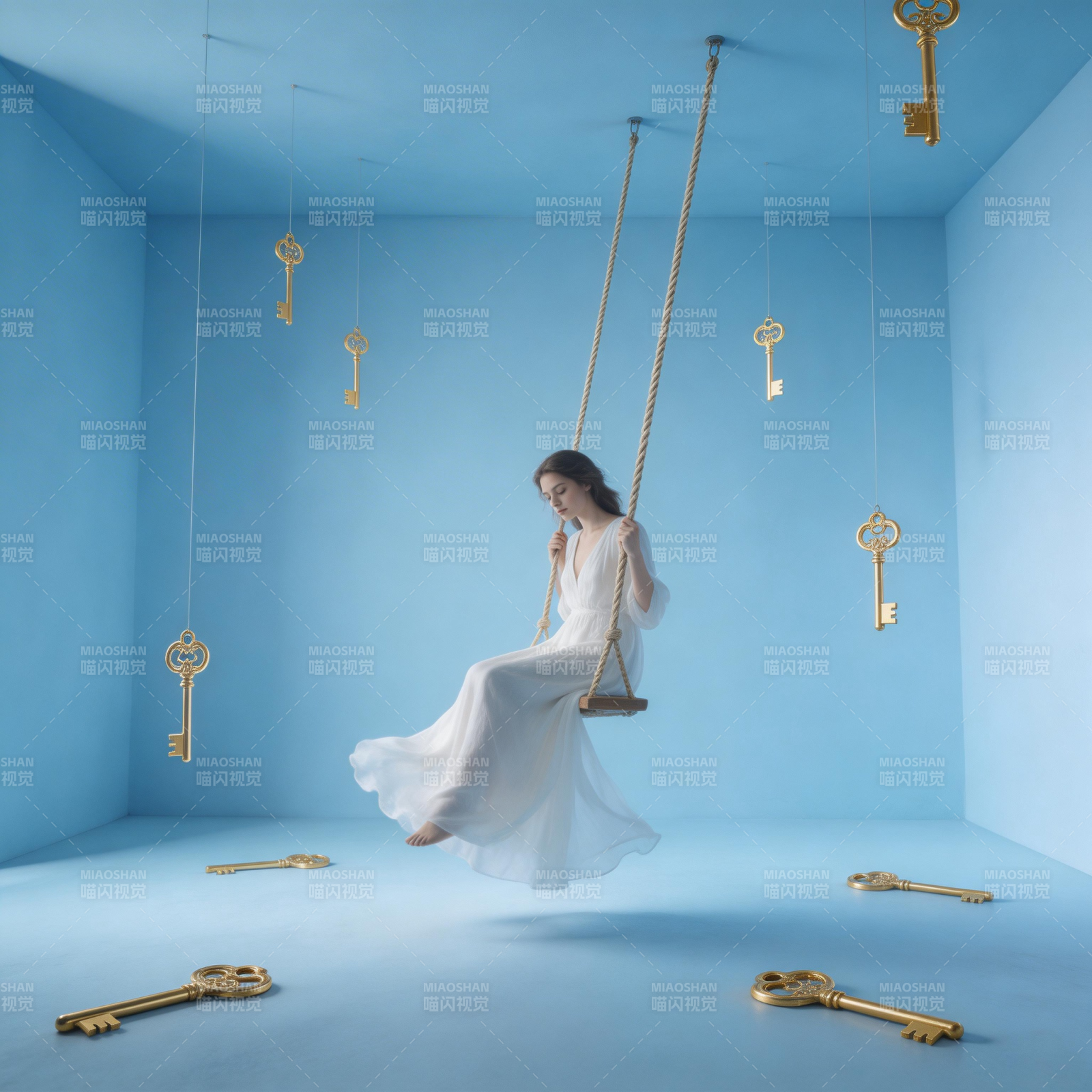钥匙与秋千的梦境图片