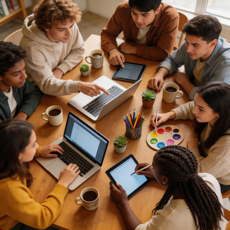 团队协作学习图片