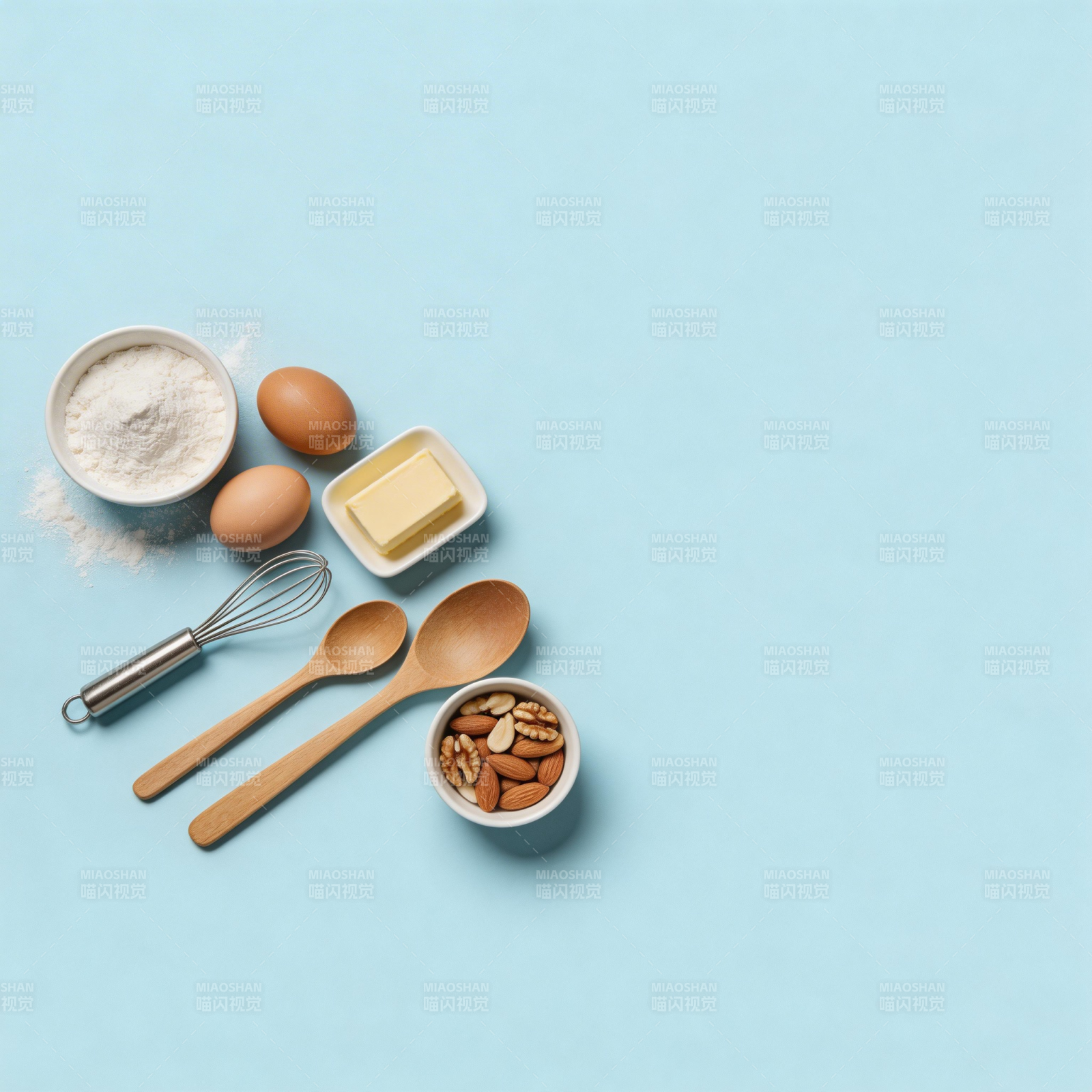 烘焙食材准备中图片