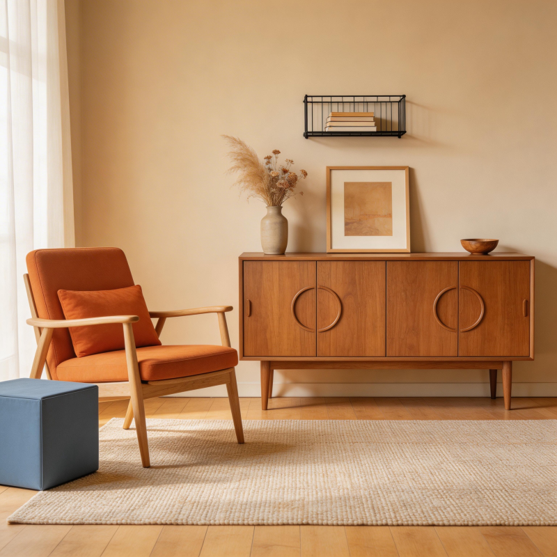 温馨北欧风客厅图片