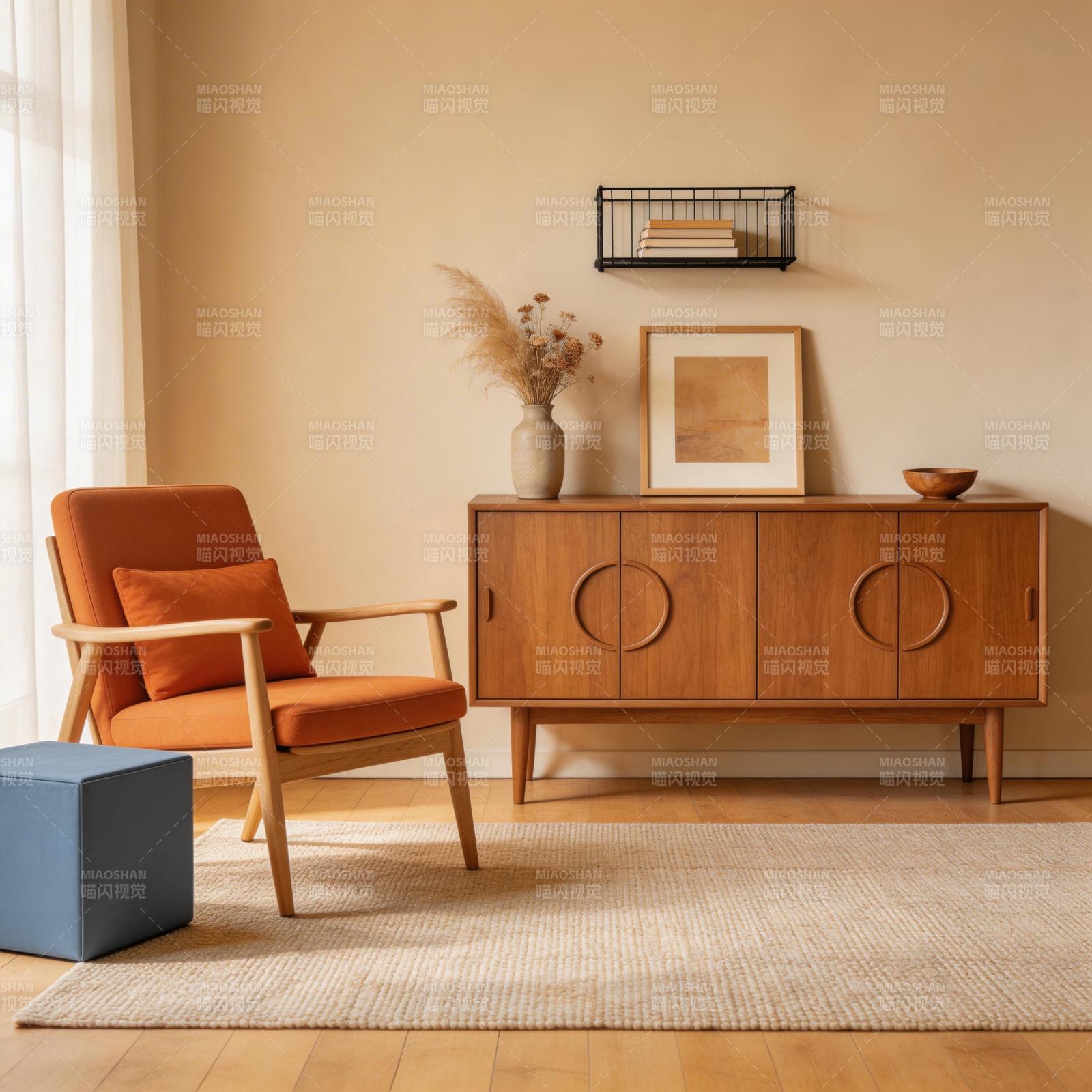 温馨北欧风客厅图片