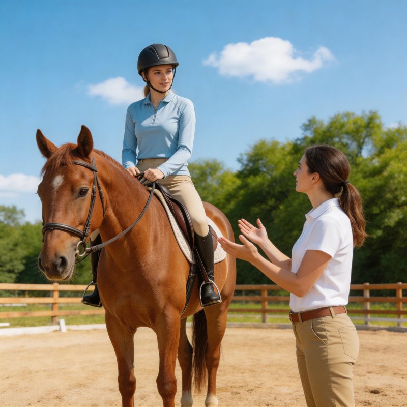 骑马教学现场图片