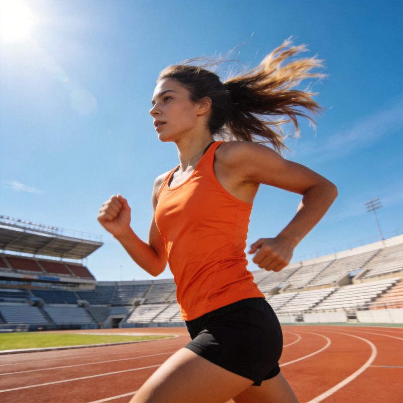 赛道上的奔跑瞬间图片