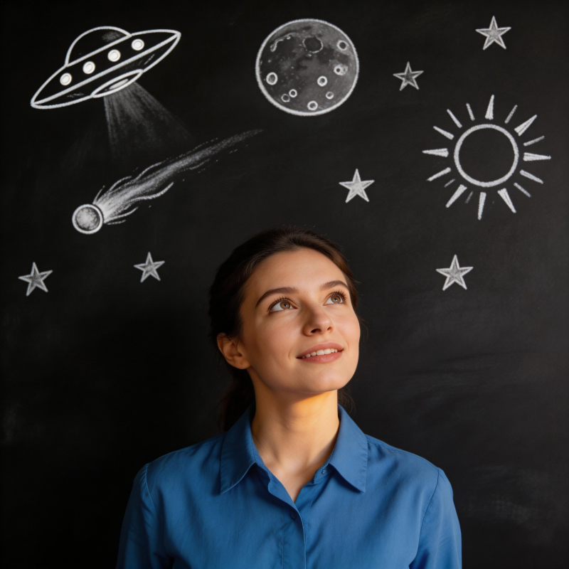 仰望星空梦图片