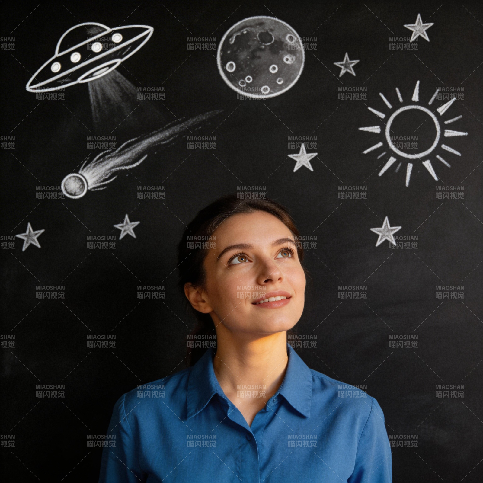 仰望星空梦图片