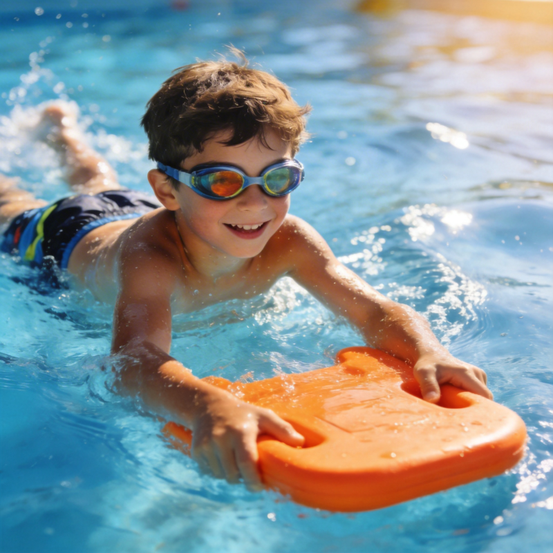 泳池中的快乐时光图片