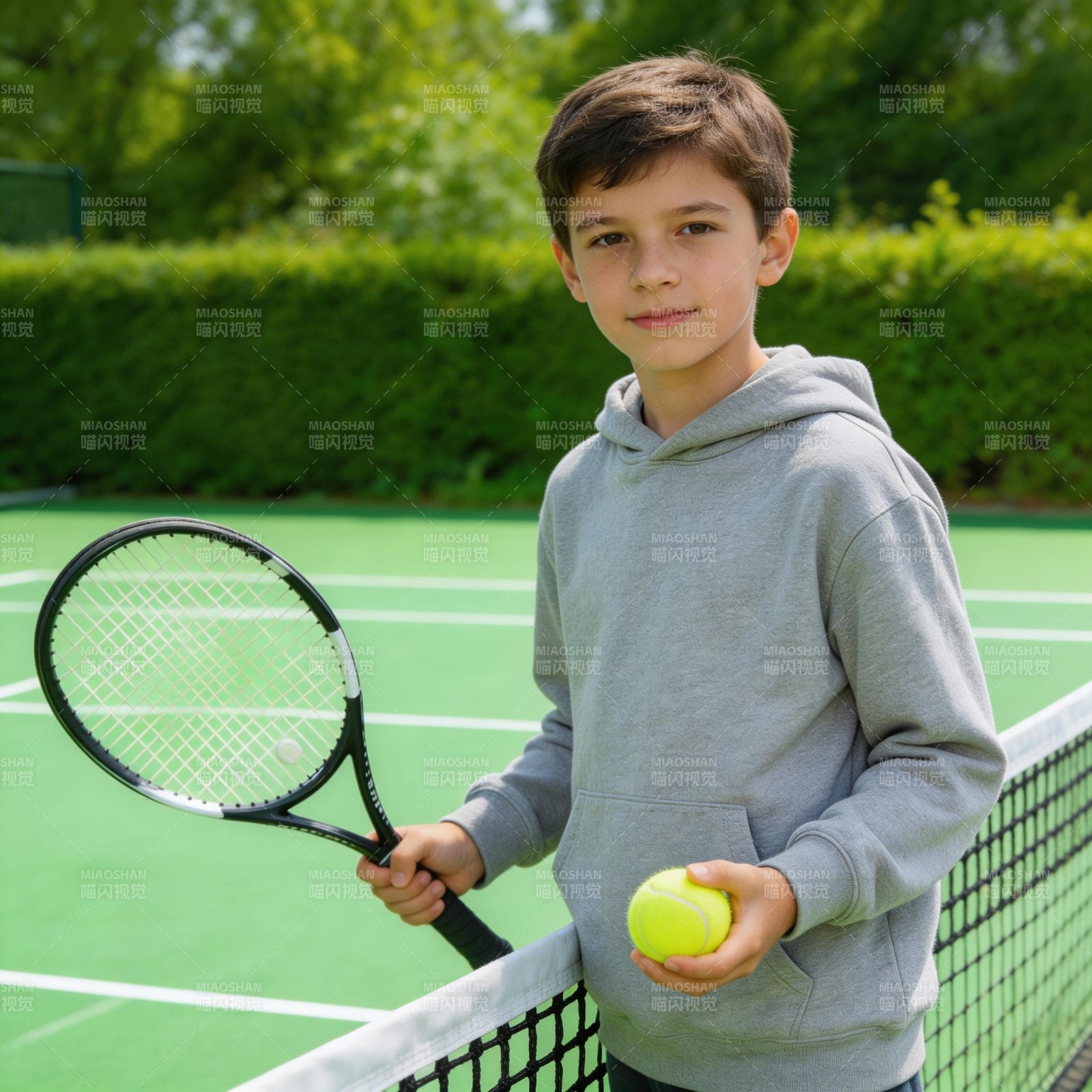 少年网球手图片