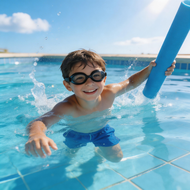 泳池里的快乐时光图片