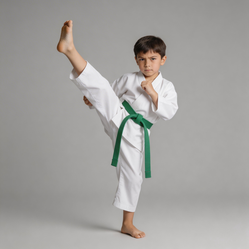 少年跆拳道高踢腿图片