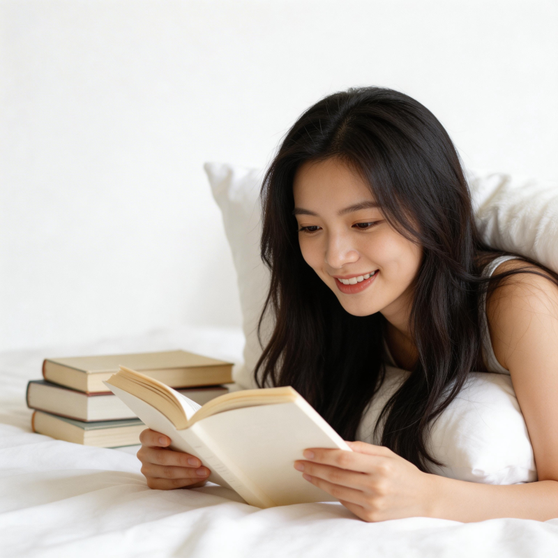 床榻阅读时光图片