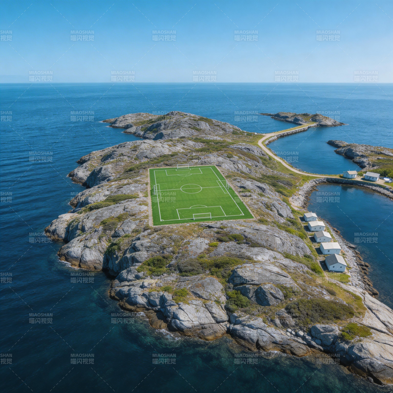 海岛足球场图片