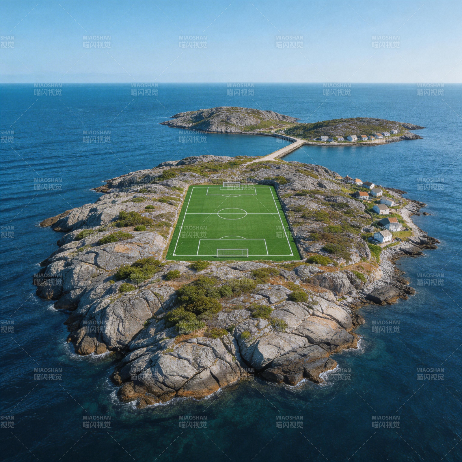 海岛足球场图片