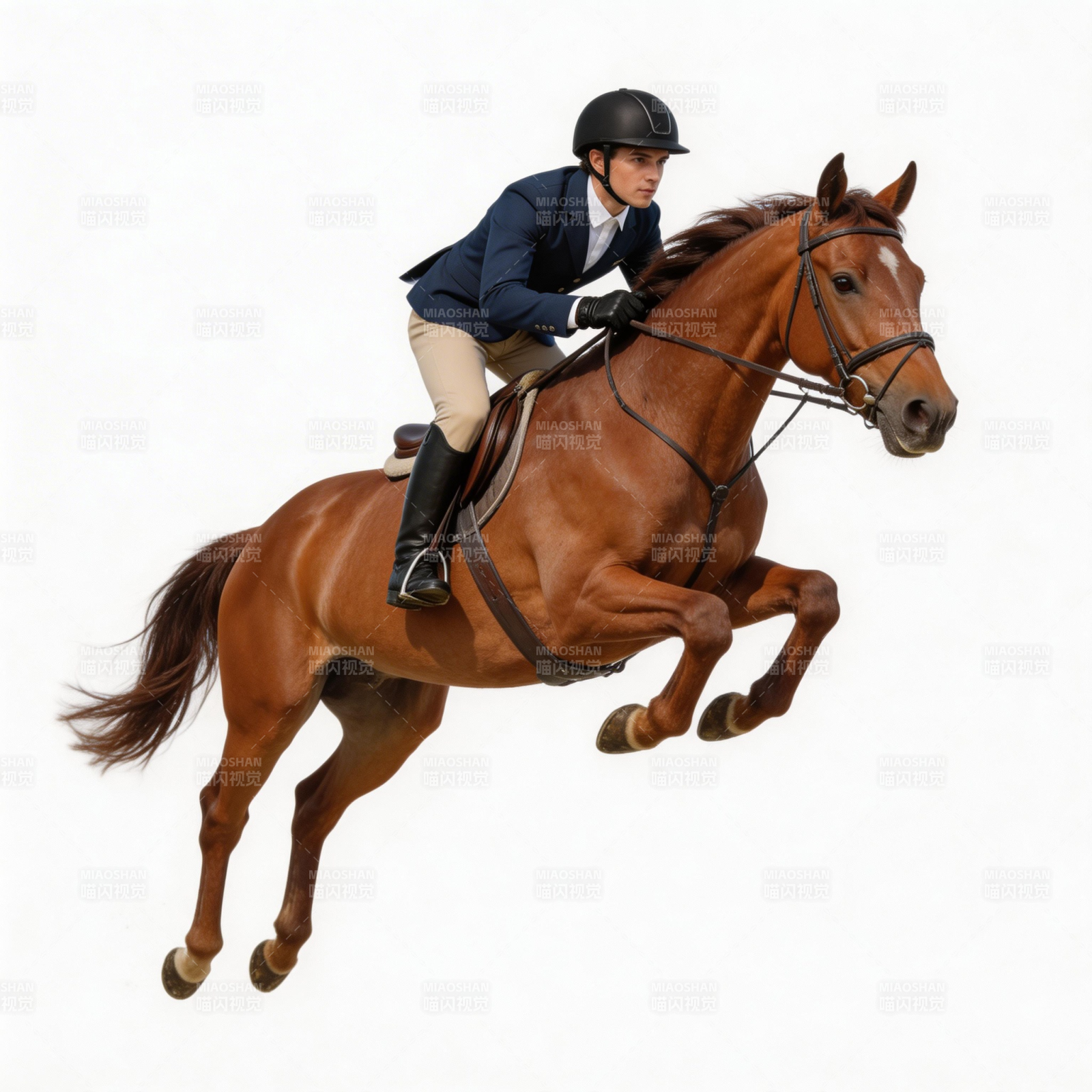 骏马腾跃 骑士英姿图片