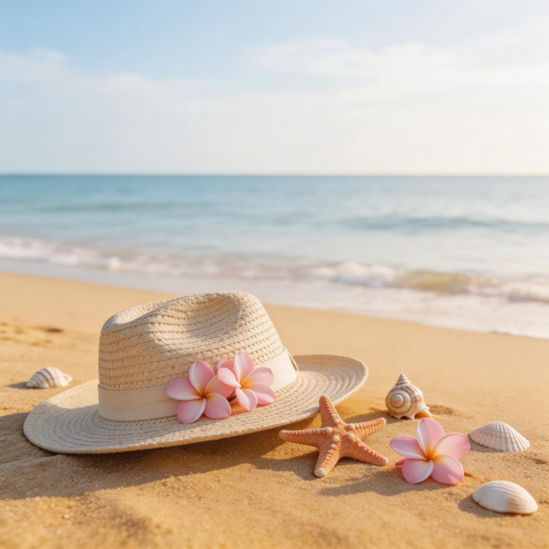 海滩上的夏日风情图片