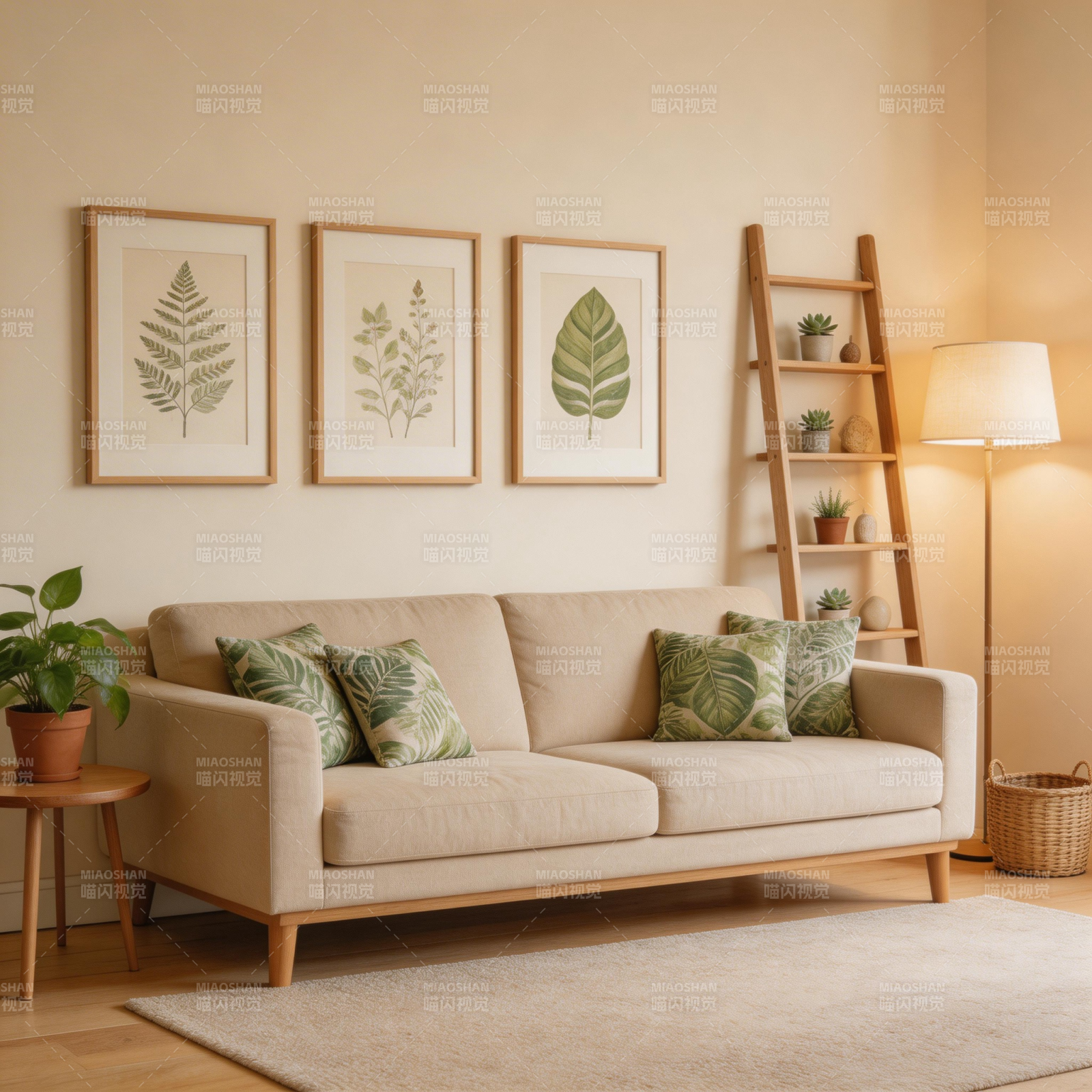 温馨自然风客厅图片