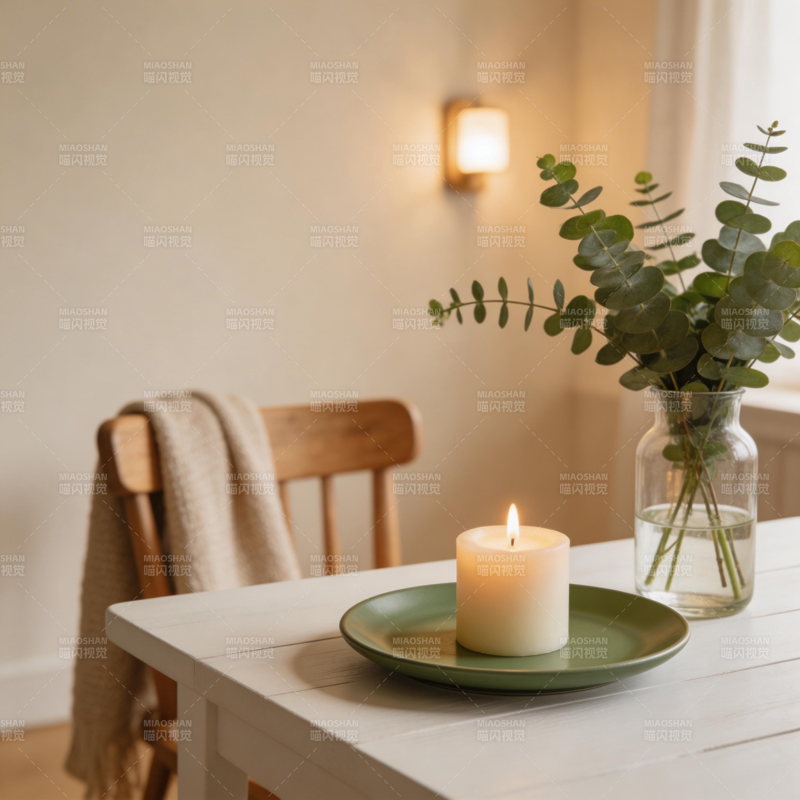 温馨烛光静谧时光图片