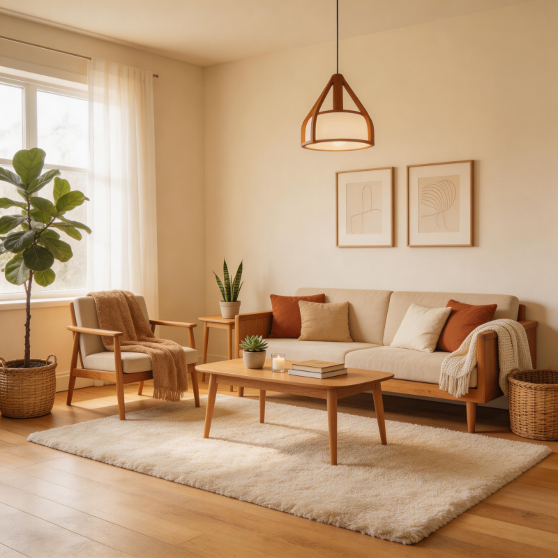 温馨日式客厅图片