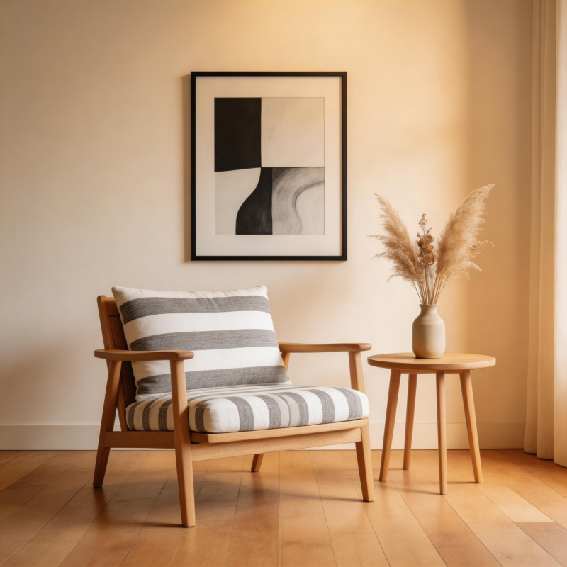 简约客厅一角图片