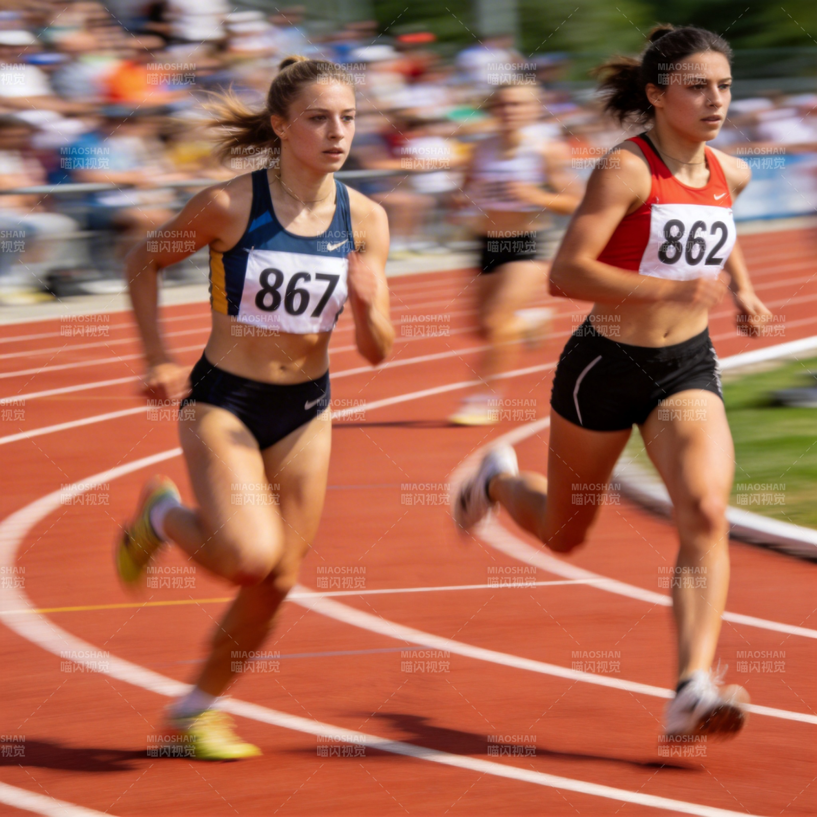 赛道上的激烈竞速图片