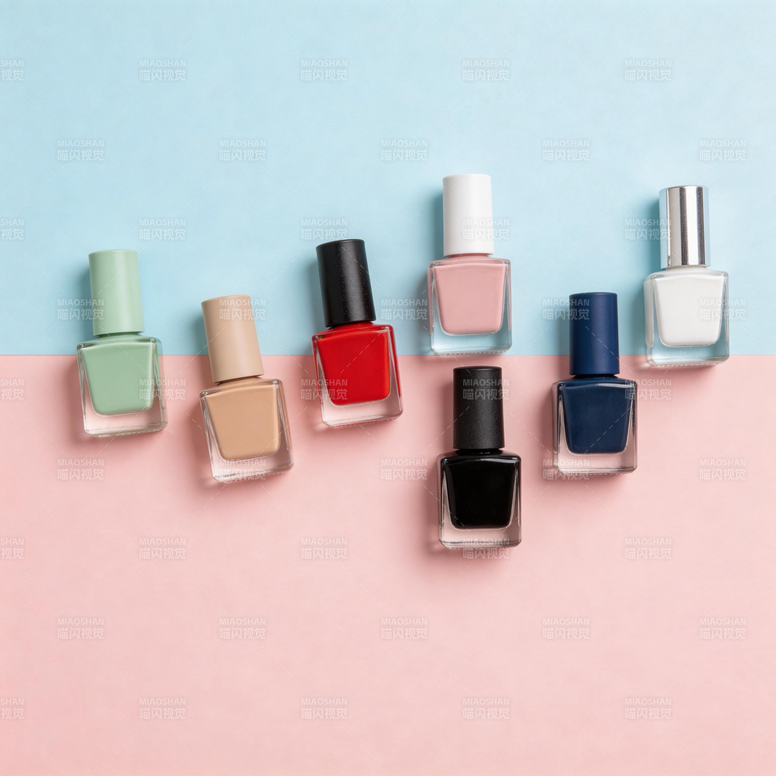 七色指甲油展示图片