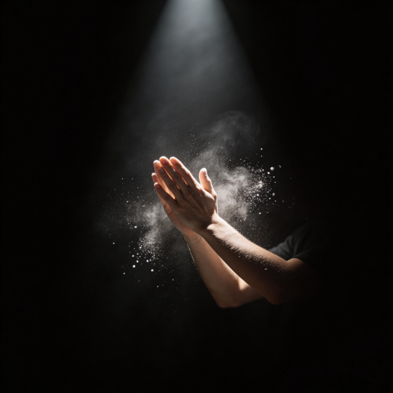 掌心微光 尘舞飞扬图片