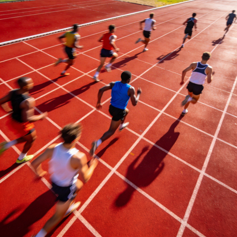 赛道上的速度对决图片