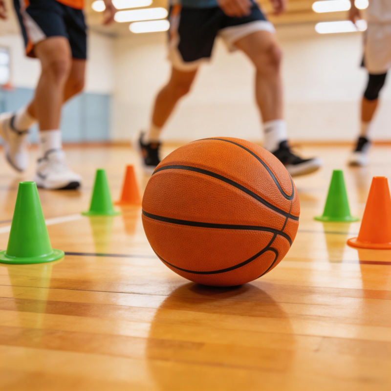 篮球训练现场图片