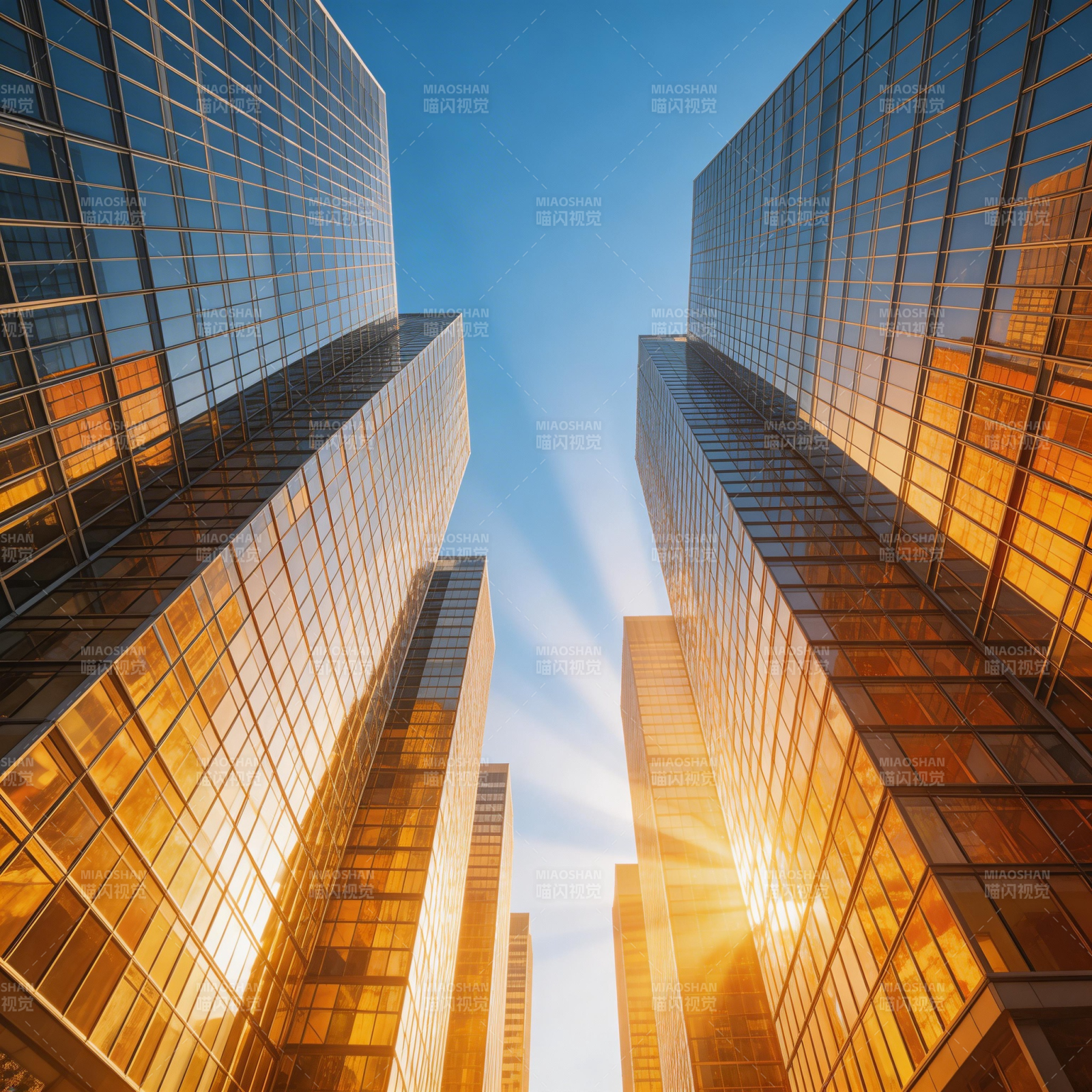 都市晨曦光影图片