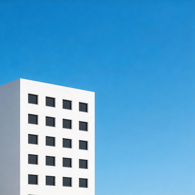 蓝天下的白色建筑图片