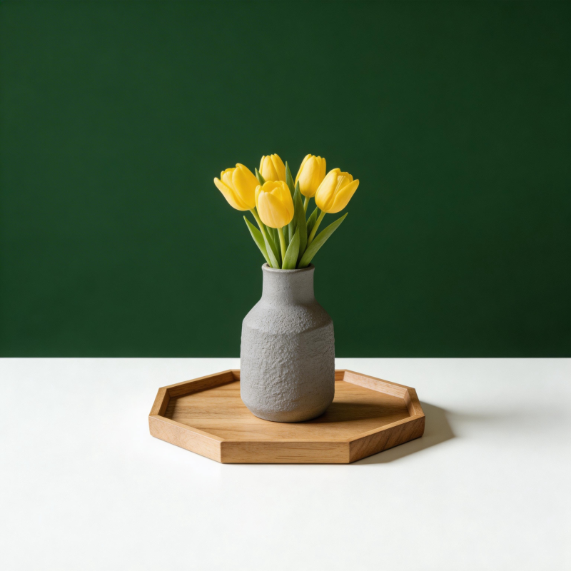 黄郁金香静物图片