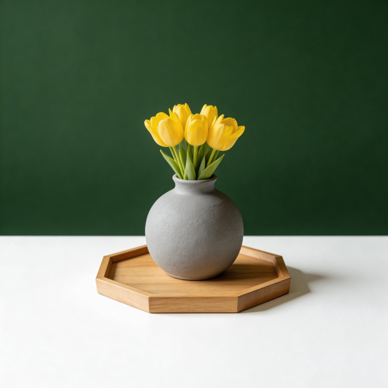 黄郁金香静物图片