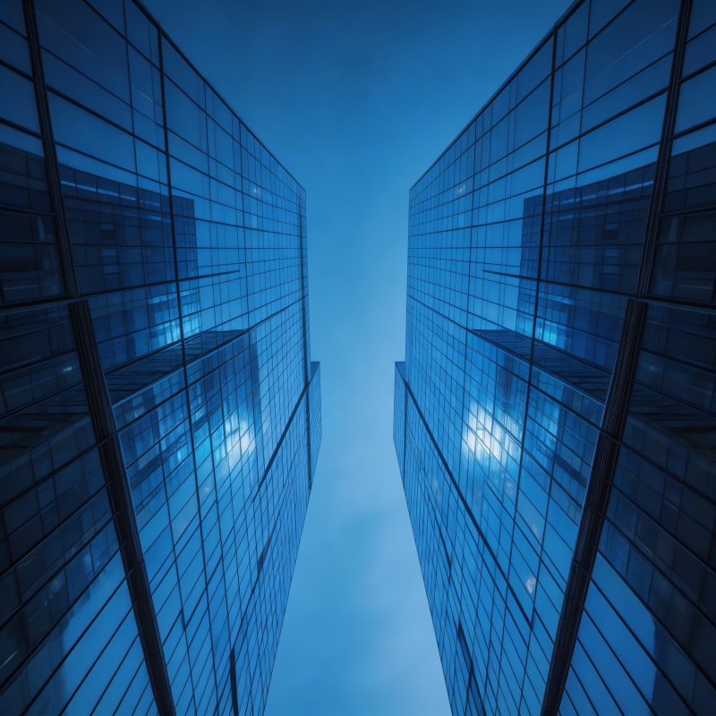 双塔映天际图片