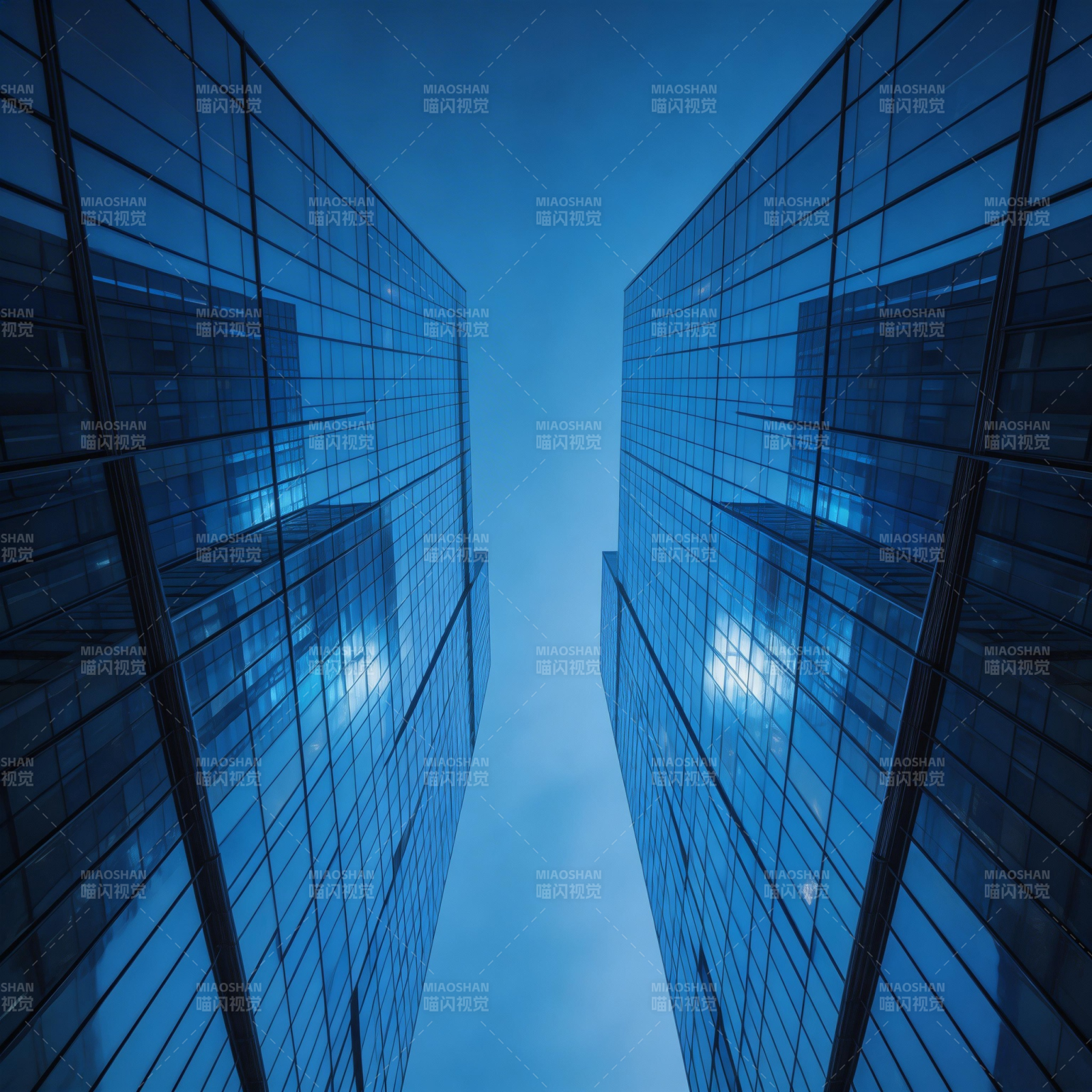 双塔映天际图片