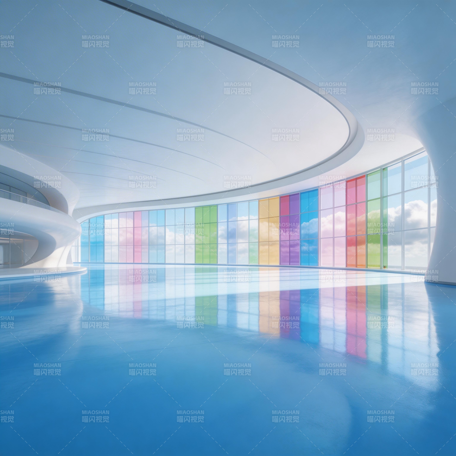 彩虹光影大厅图片