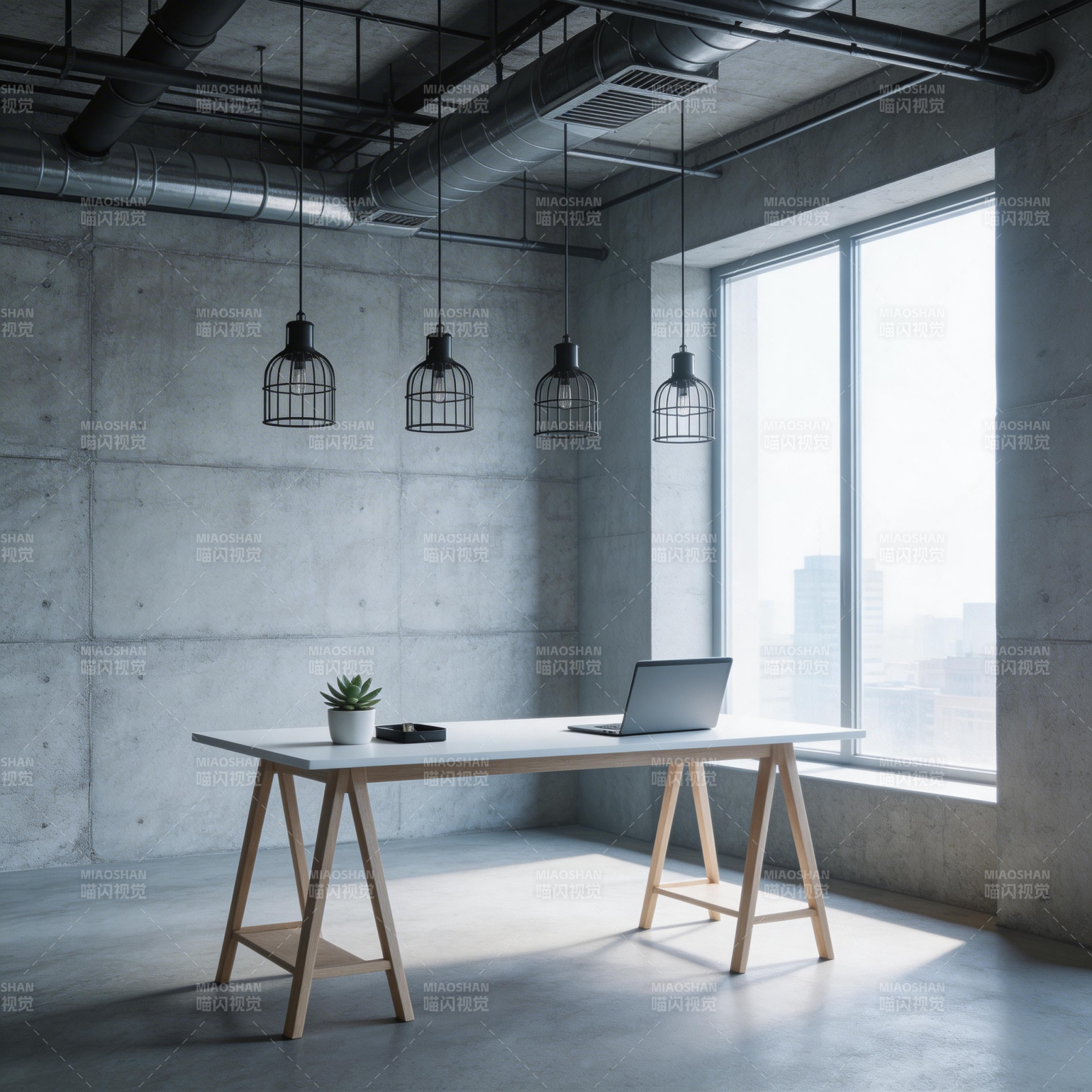 工业风办公空间图片