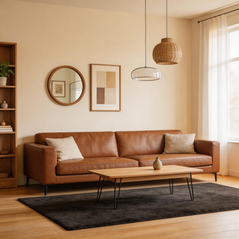 温馨现代客厅布置图片