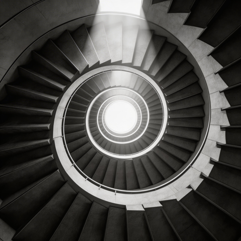 螺旋阶梯光影图片
